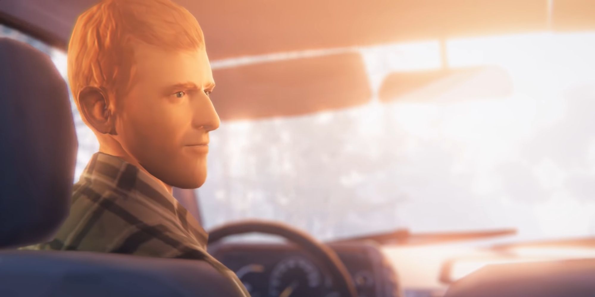 Life Is Strange Before The Storm screenshot of William driving.