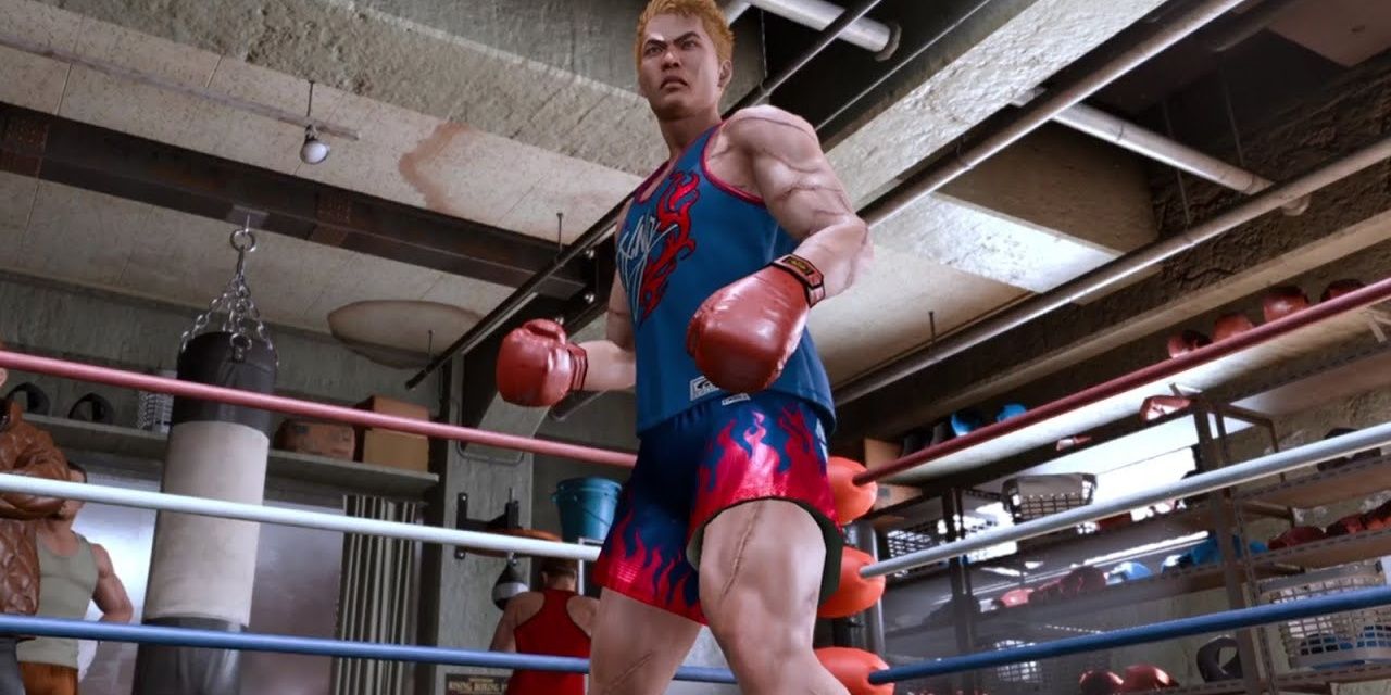 One of the opponents in the boxing ring in Lost Judgement.