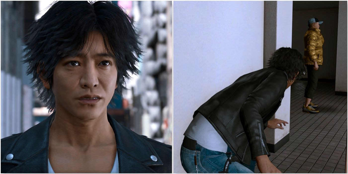 Yagami and sneaking around in Lost Judgment
