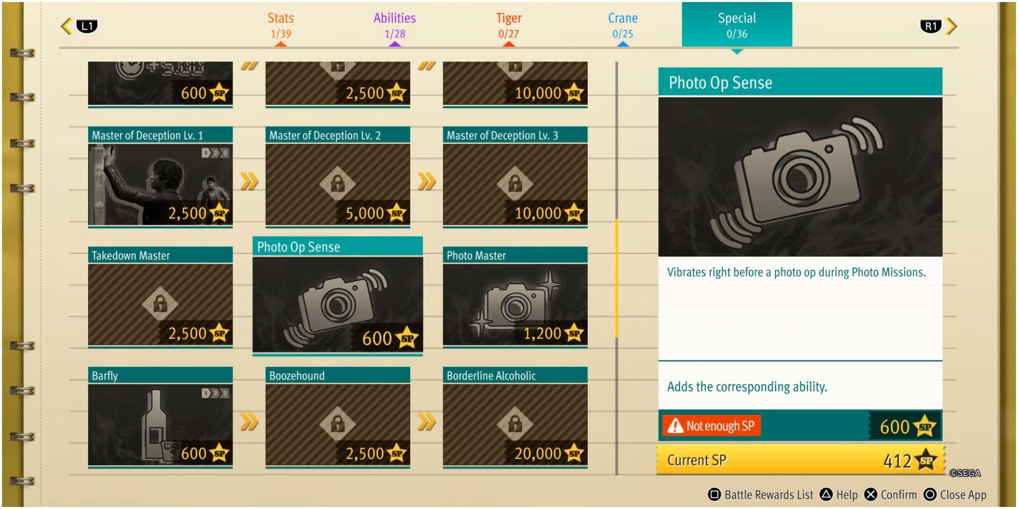Lost Judgment Photo Op Sense Screen