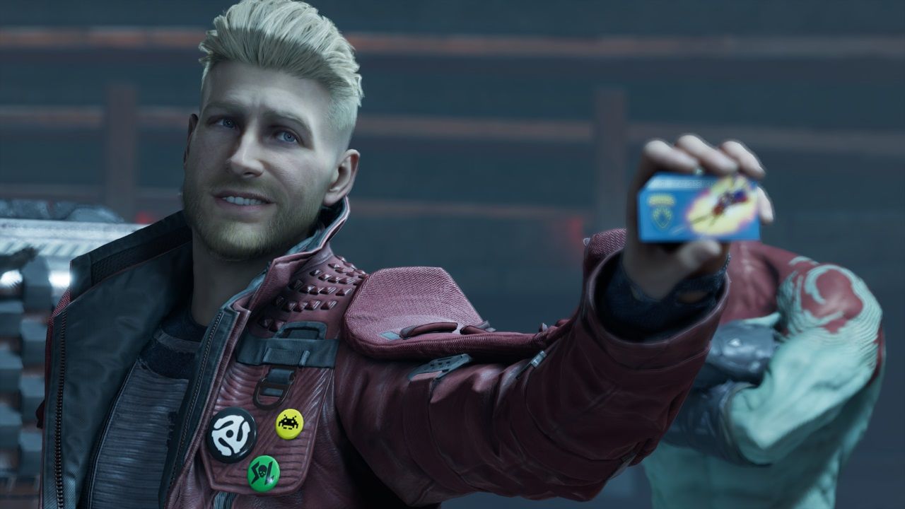 Marvel's Guardians of the Galaxy Star-Lord and business card