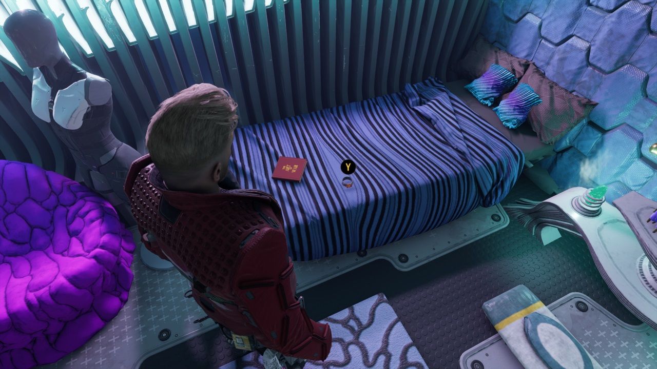 Marvel's Guardians of the Galaxy assassin's ring collectible in Gamora's room
