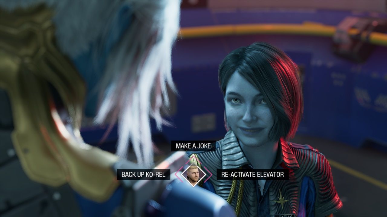 Marvel's Guardians of the Galaxy conversation decision in chapter two with Nikki and Ko-Rel
