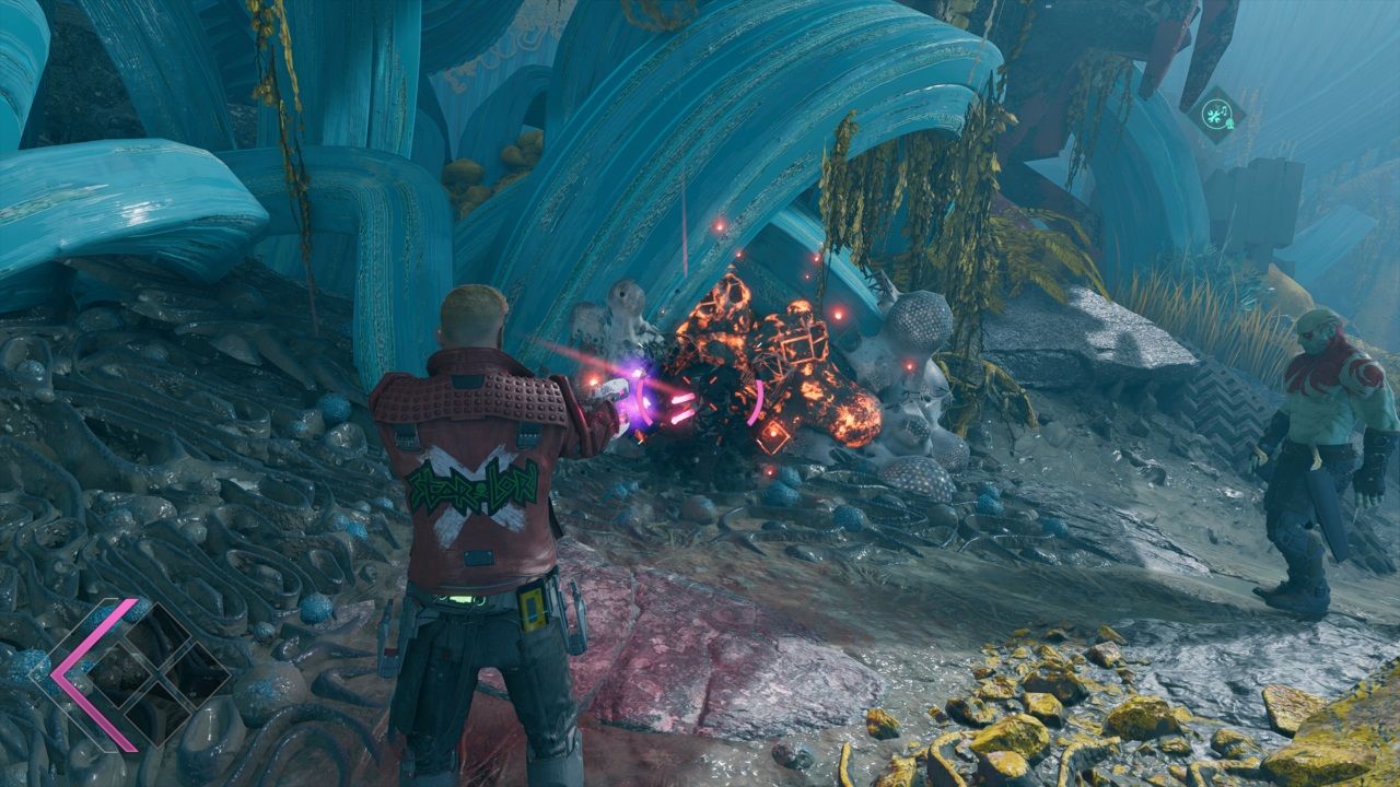 Marvel's Guardians of the Galaxy using Rapid Reload Perk