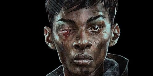 A close up art work of Meagan Foster from Dishonored 2