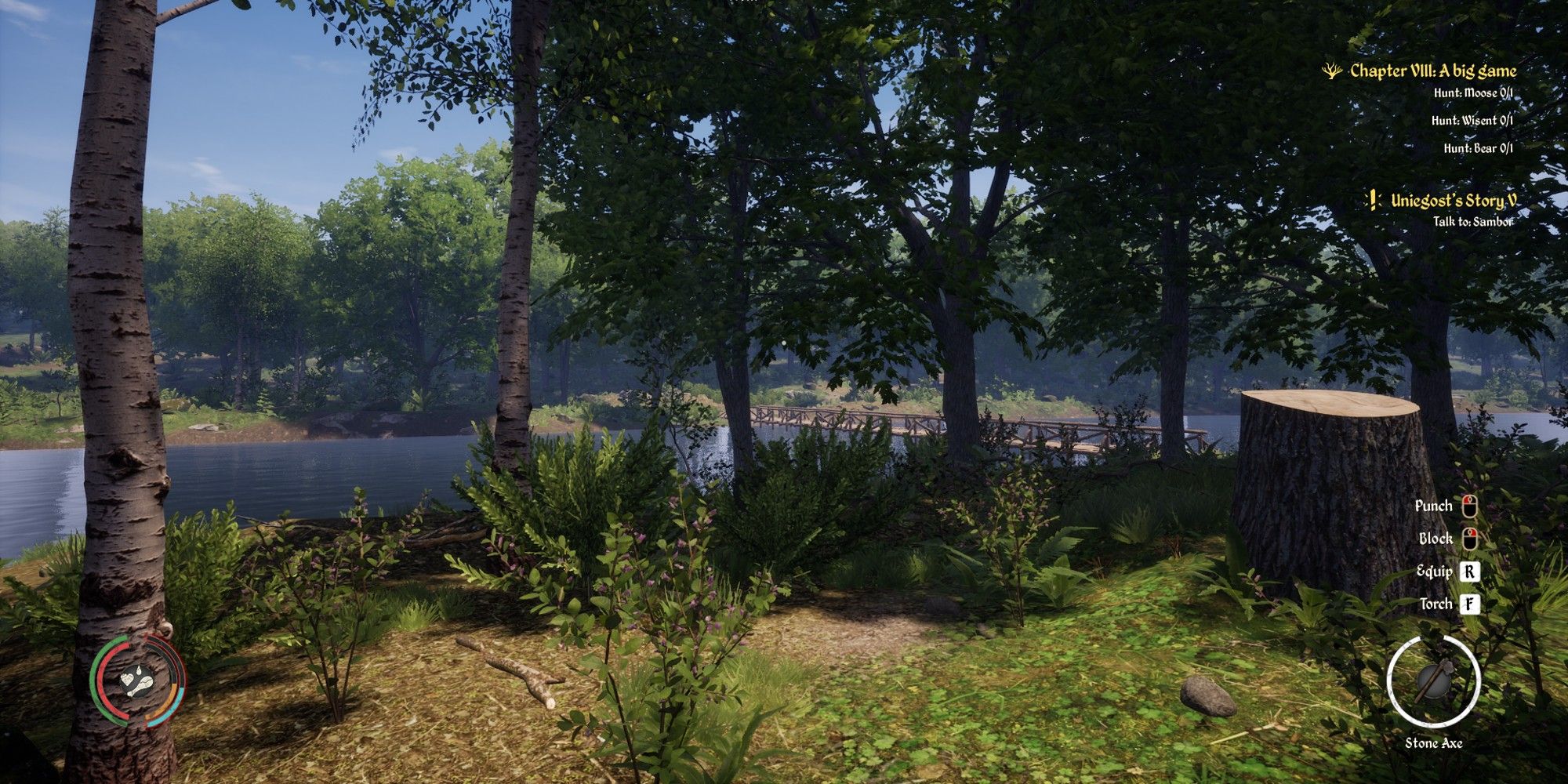 tree clearing near river