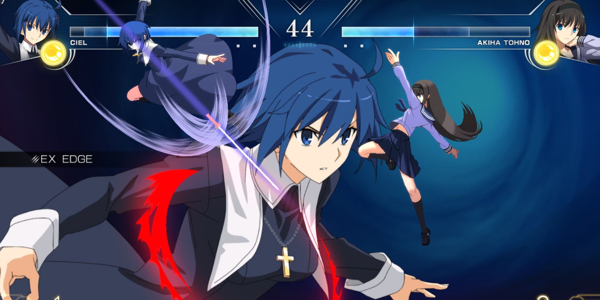 Ciel vs Akiha in Melty Blood: Type Lumina