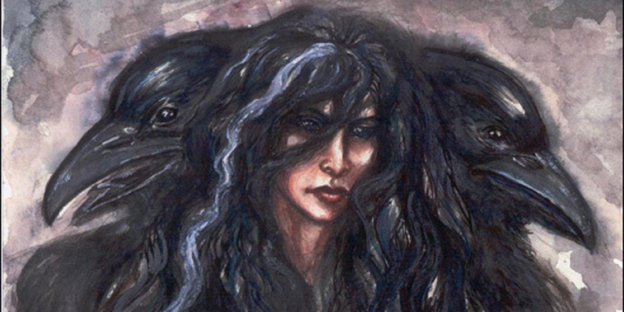 Artwork Of The Morrigan With Crows