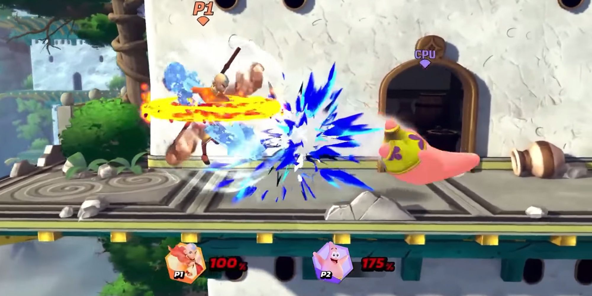 Nickelodeon-All-Star-Brawl---Aang-Using-His-Neutral-Special-After-Reaching-100-Damage-Percentage-1
