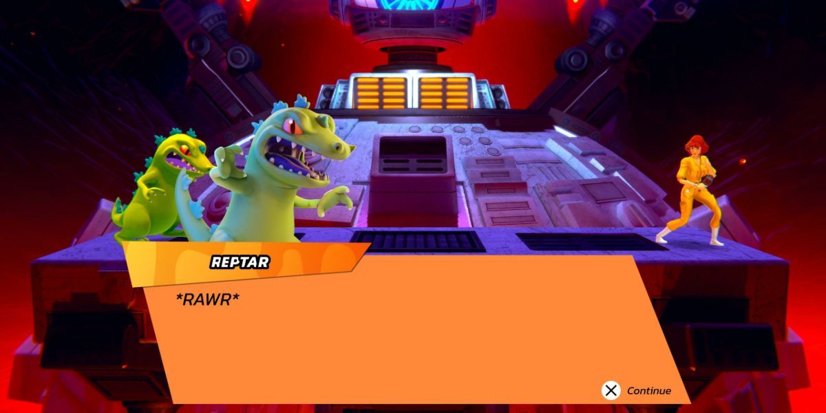 Reptar in Nickelodeon All-Star Brawl's Arcade Mode