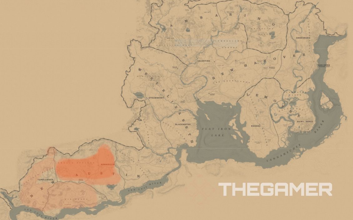 Nine-banded Armadillo locations in Red Dead Redemption 2 Online TheGamer custom edit