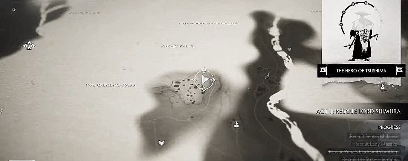 Map of Mongol artifact at North-East part of Kashine Prefecture