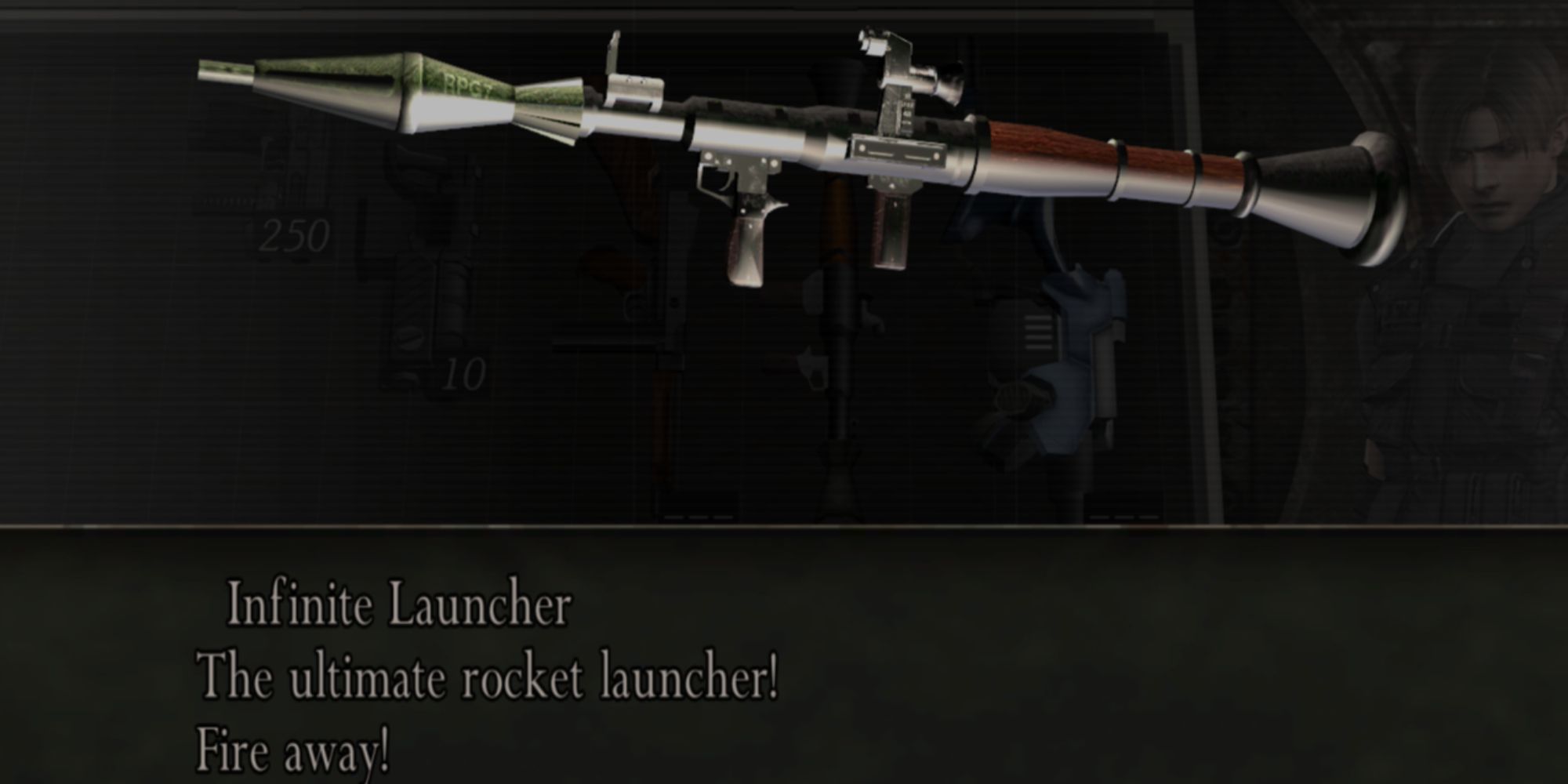 Resident Evil 4 Screenshot Of Infinite Launcher Info Screen