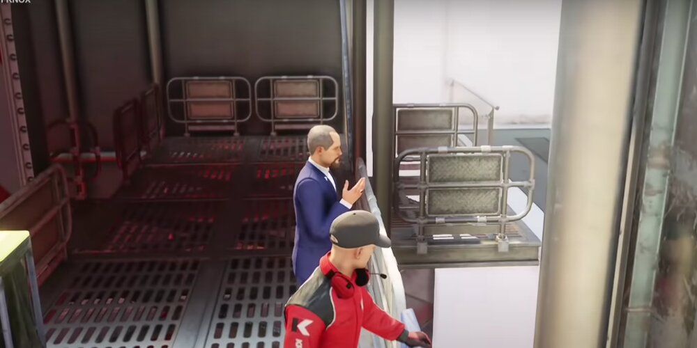 A Screenshot Of Robert Knox In Hitman After He Has Caused His Daughter's Death.