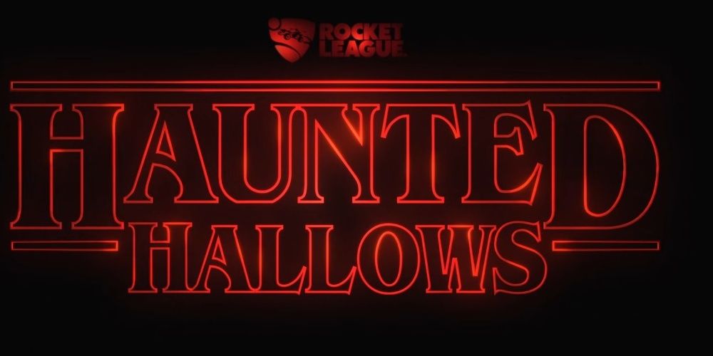 Rocket League Halloween stranger Things Event Logo