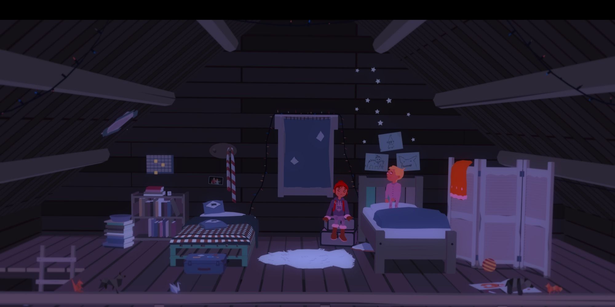 Tove getting woken up by Lars in Roki
