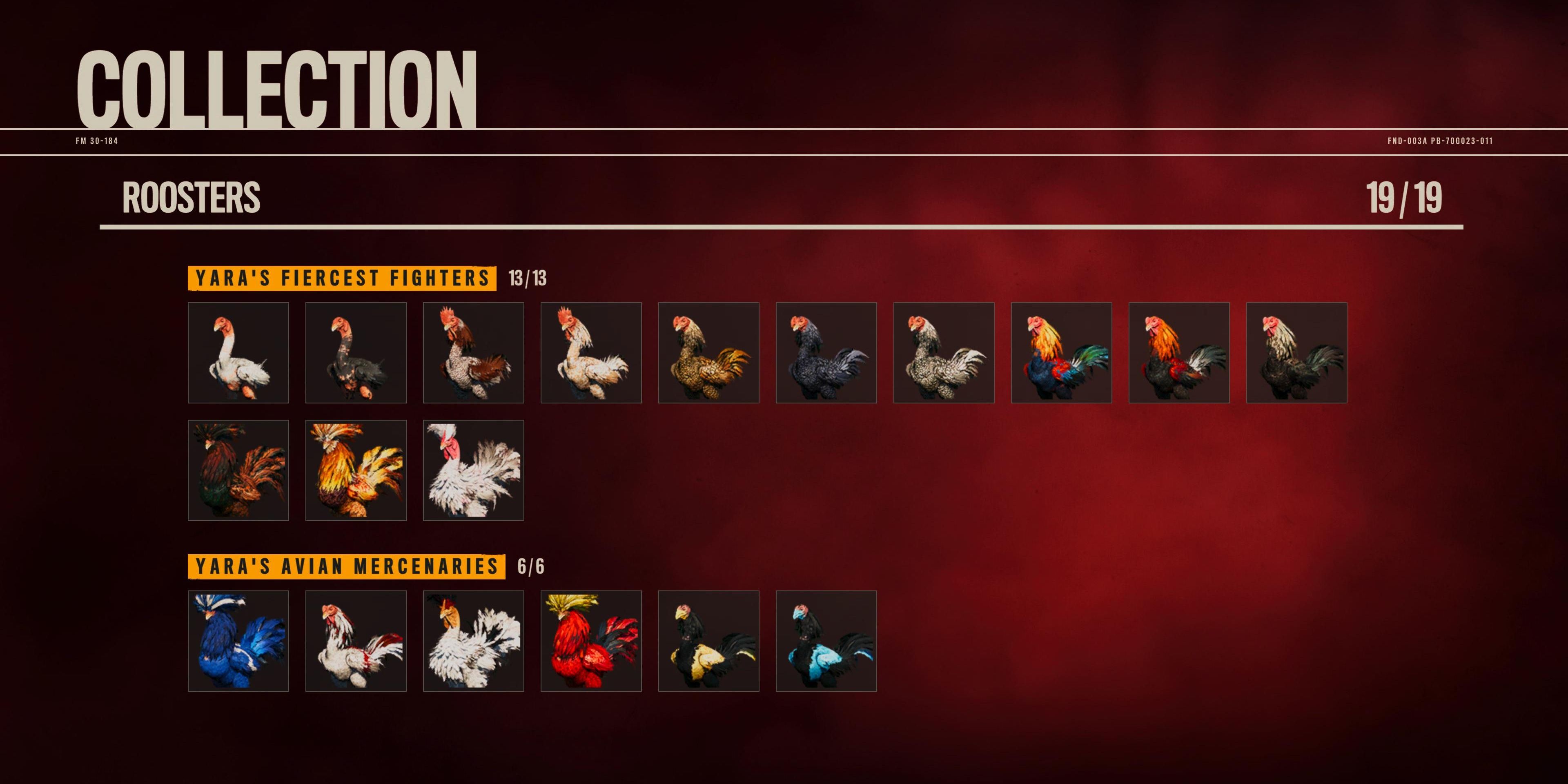 Rooster collectibles in Far Cry 6