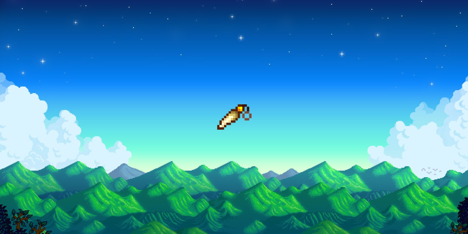 Stardew Valley Rabbit's Foot on mountain background