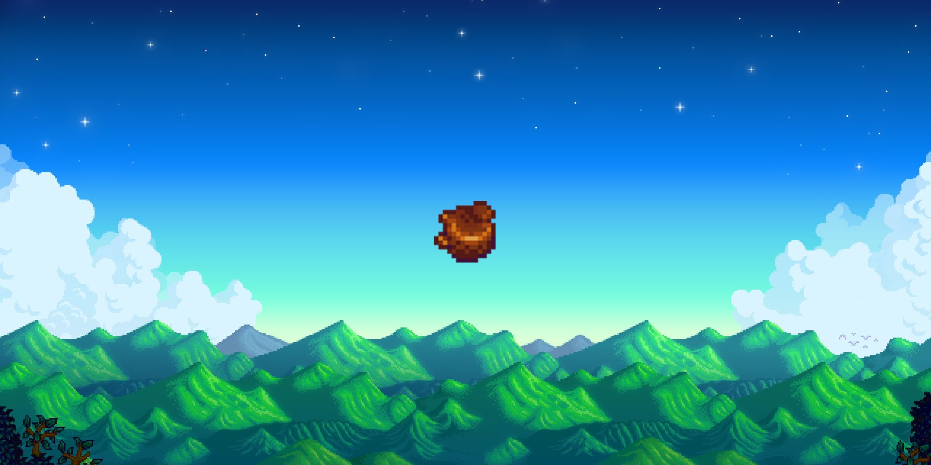 Stardew Valley Truffle on mountain background