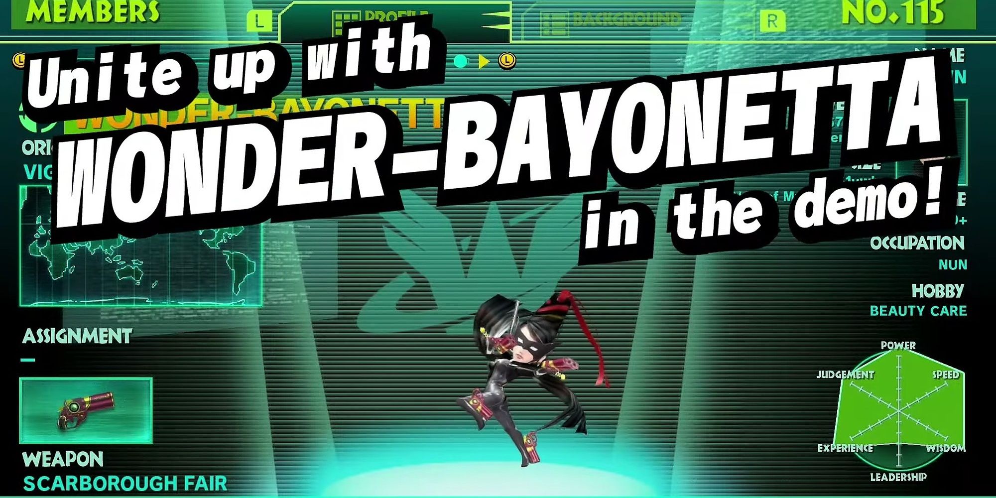 Wonder-Bayonetta in The Wonderful 101 PlatinumGames