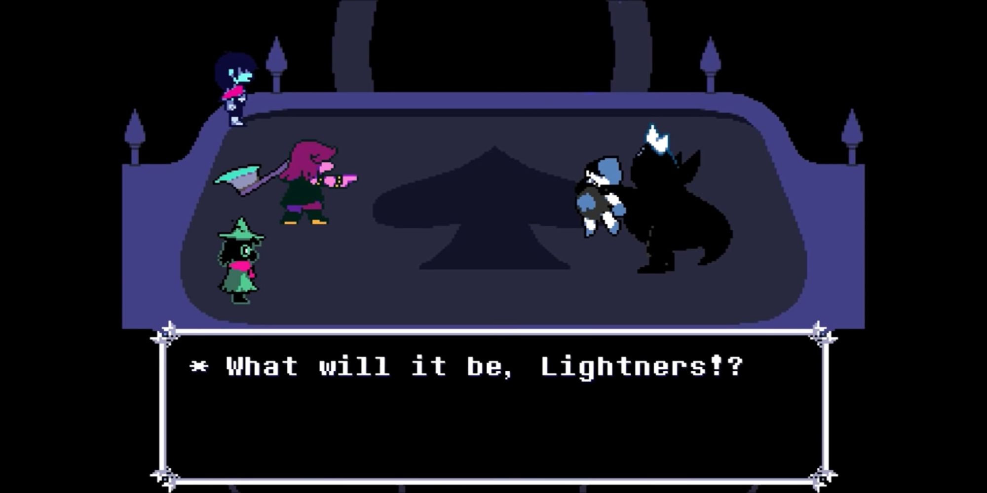 King Uses Lancer As A Hostage In Deltarune