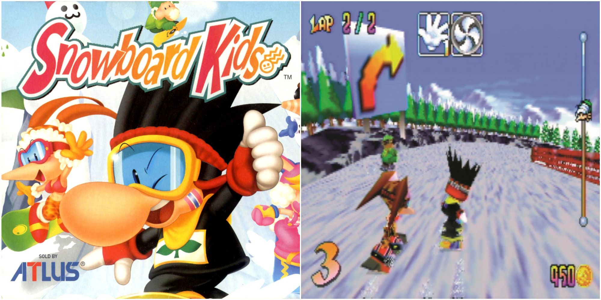 Snowboard Kids Cover Art & Gameplay