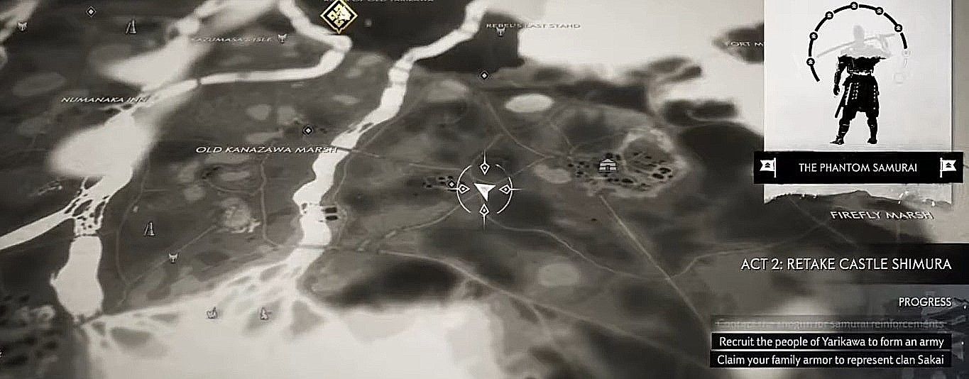 Map of Mongol artifact in Stone Mire Lookout