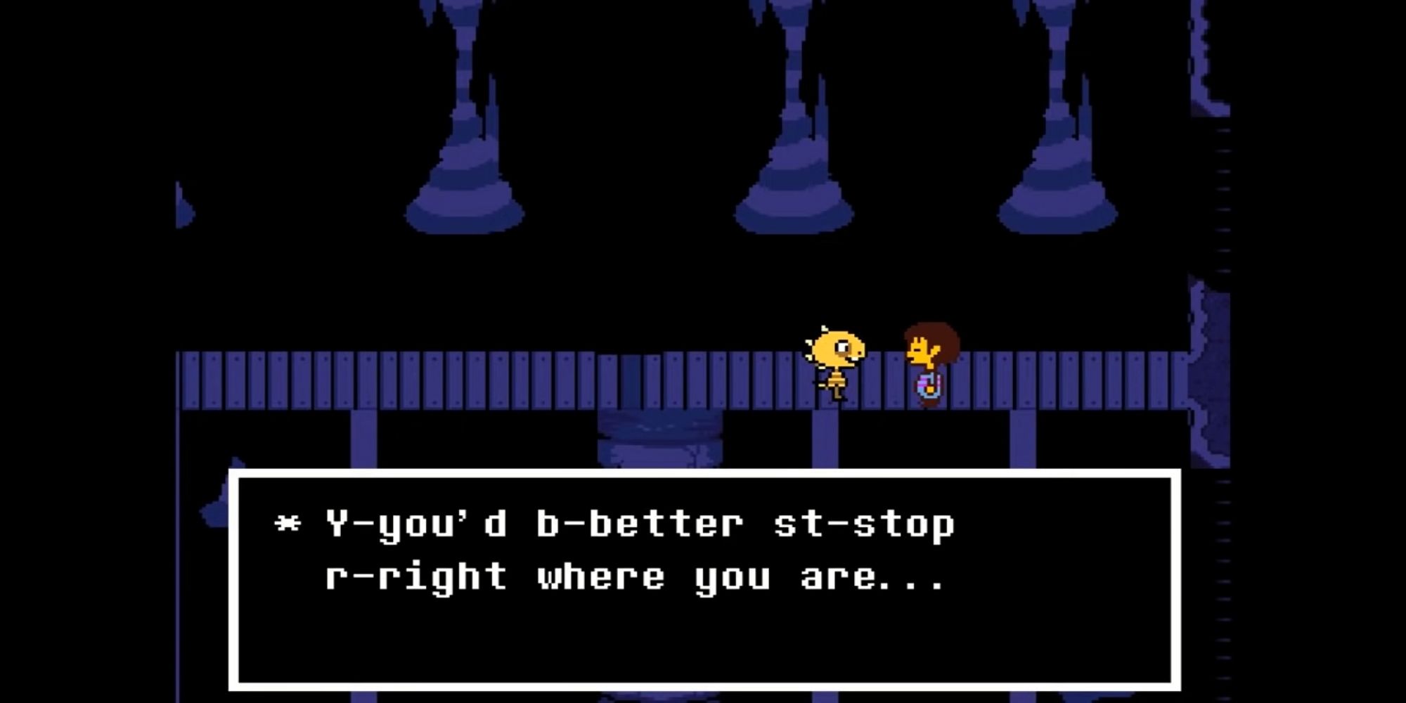 Monster Kid Stands Up To Human In Undertale's Genocide Route