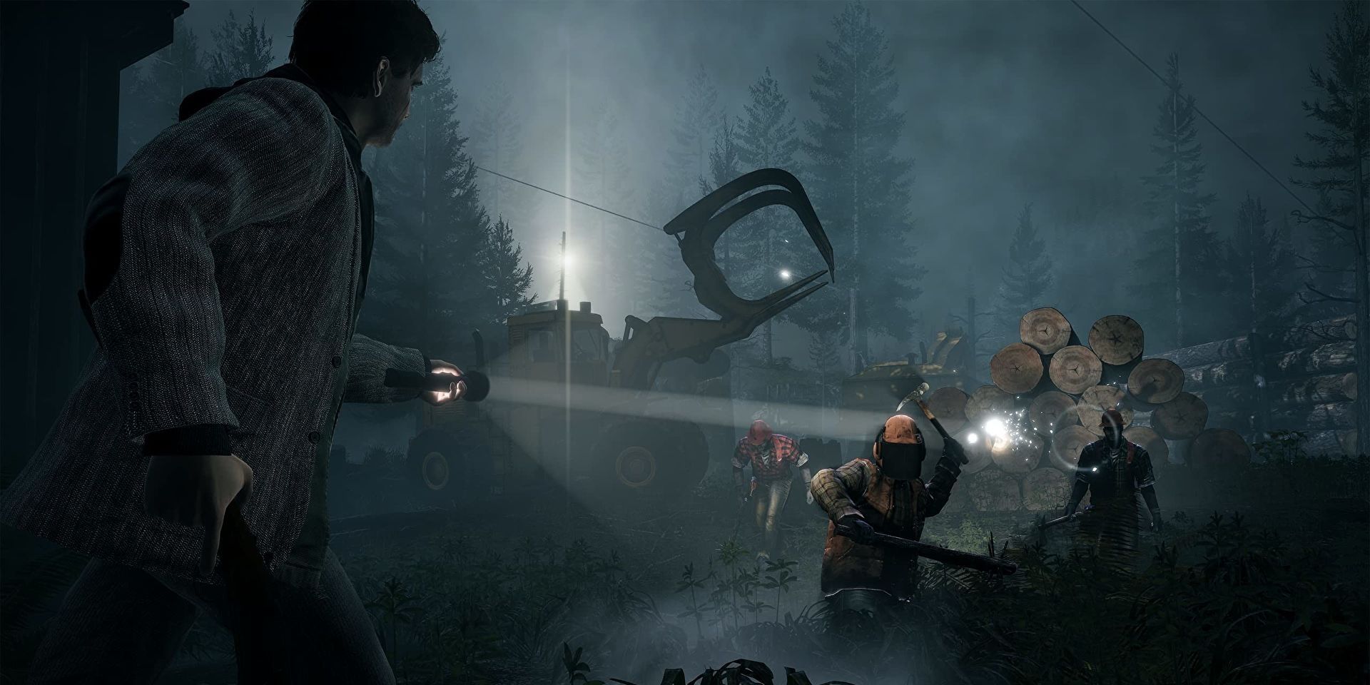 A screenshot showing gameplay in Alan Wake Remastered