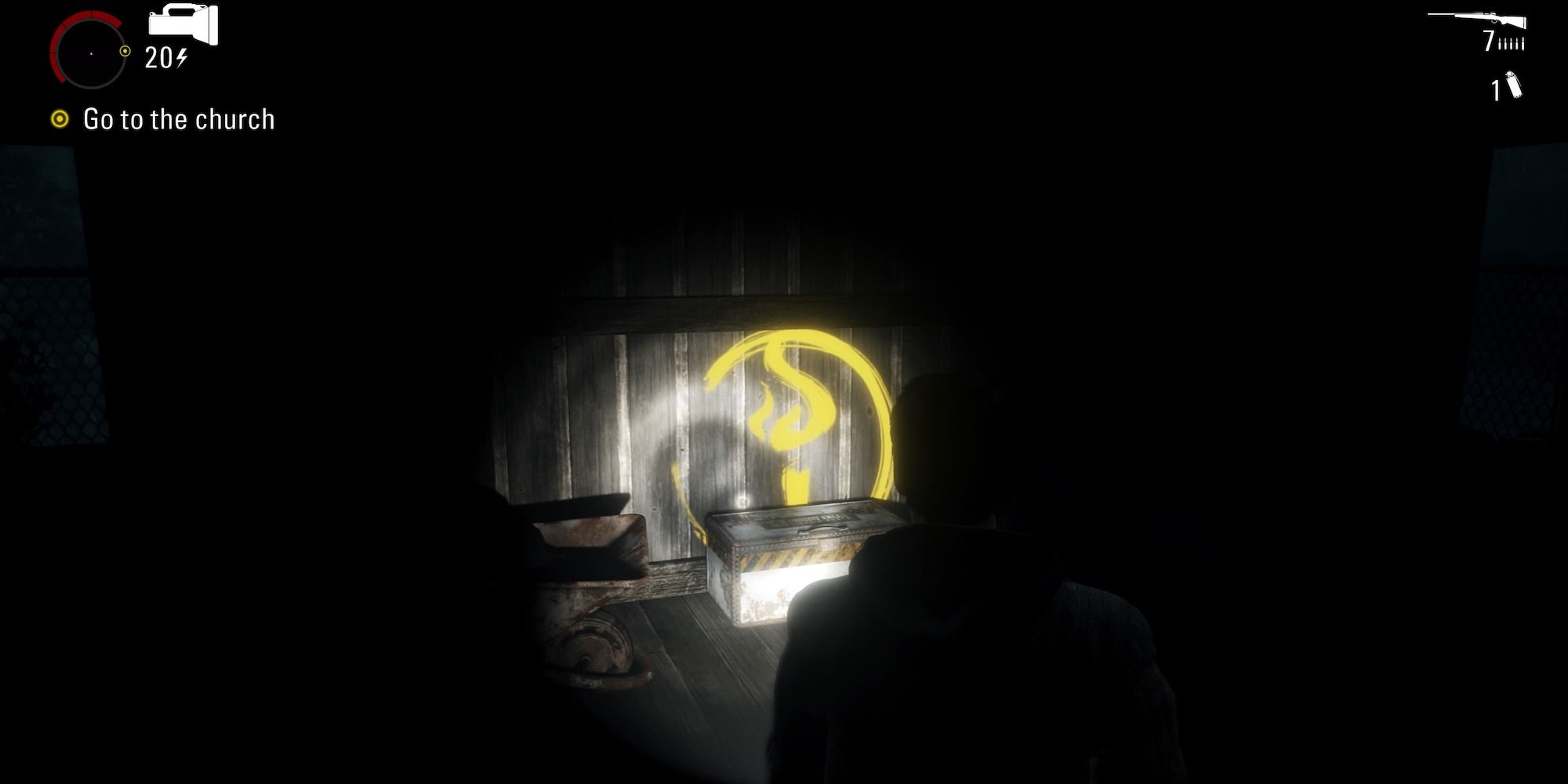 alan wake chest outside of bookstore episode 5