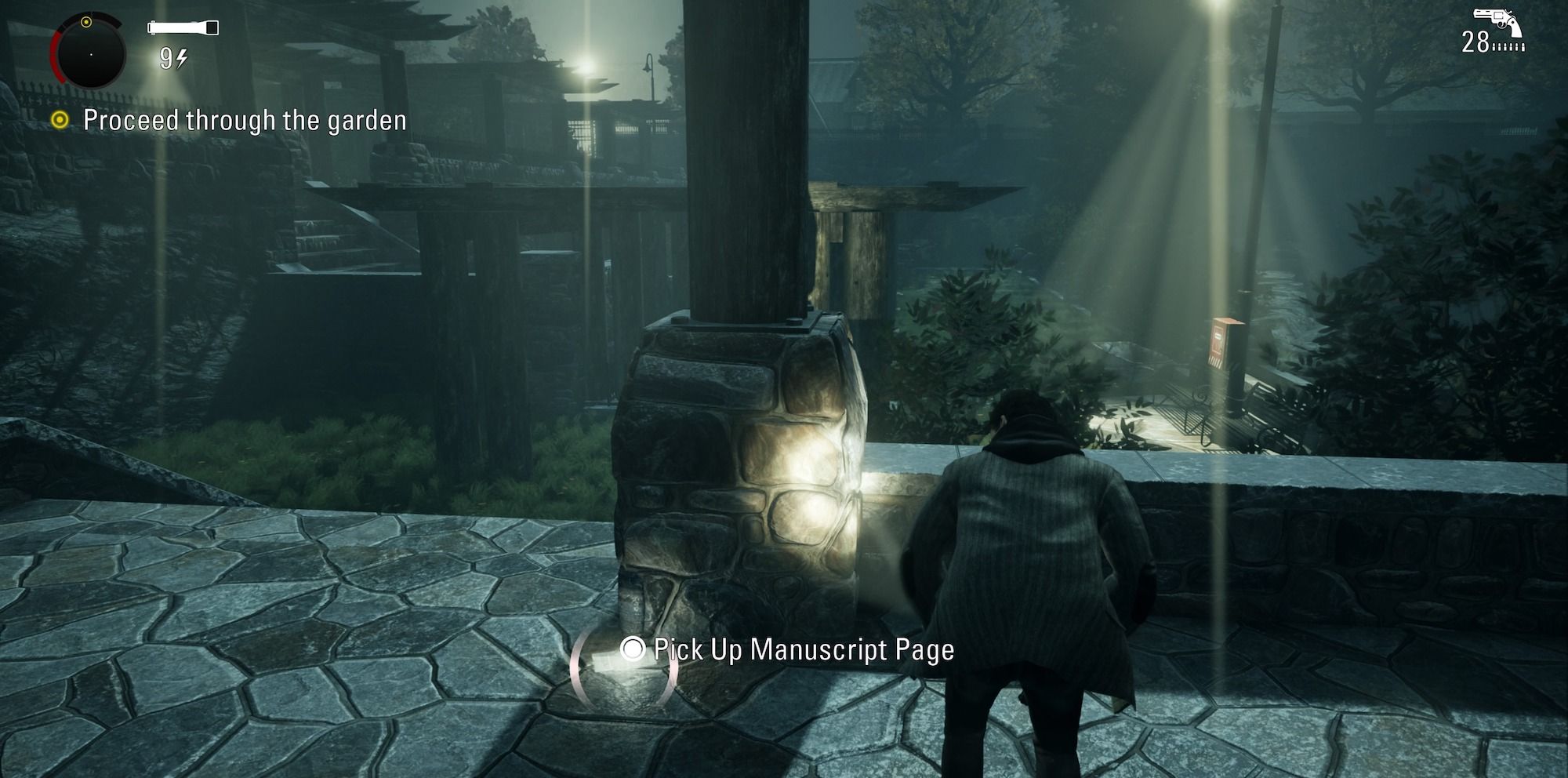 alan wake manuscript outside of the lodge