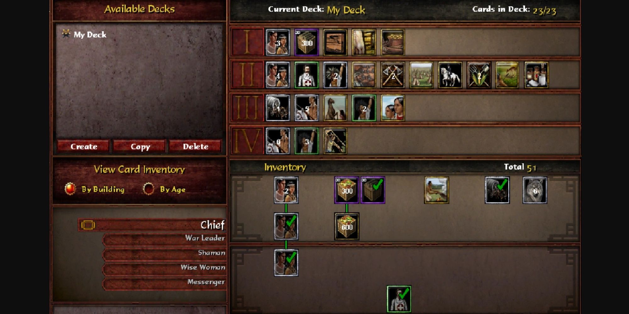 Age Of Empires III: Examples Of The Games Card System