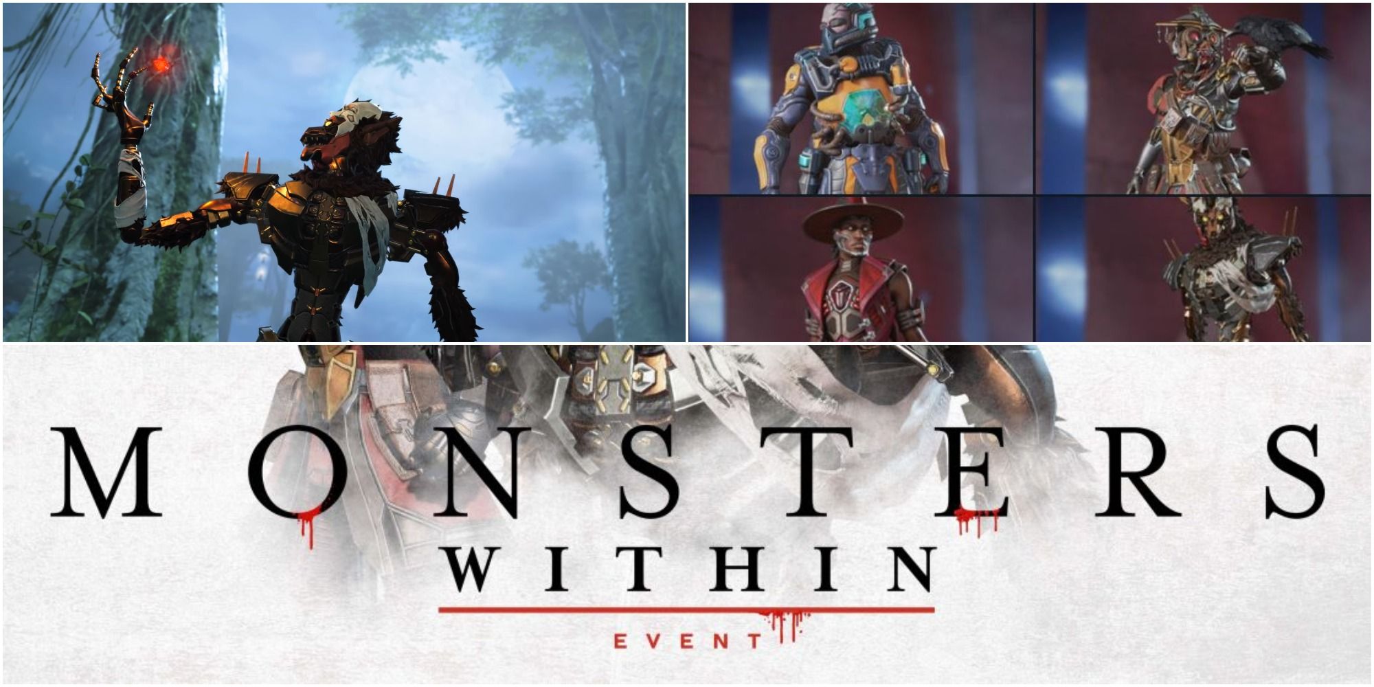 Apex Legends Halloween Event Monsters Within Seer Revenant Caustic Bloodhound Skins