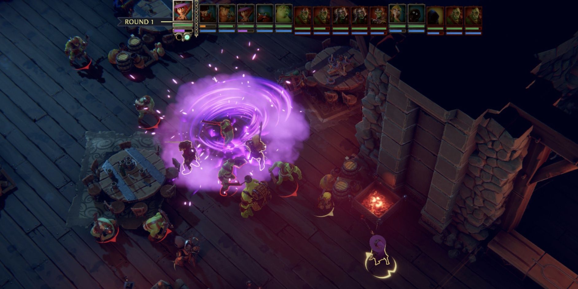battle taking place in The Dungeon Of Naheulbeuk- The Amulet Of Chaos