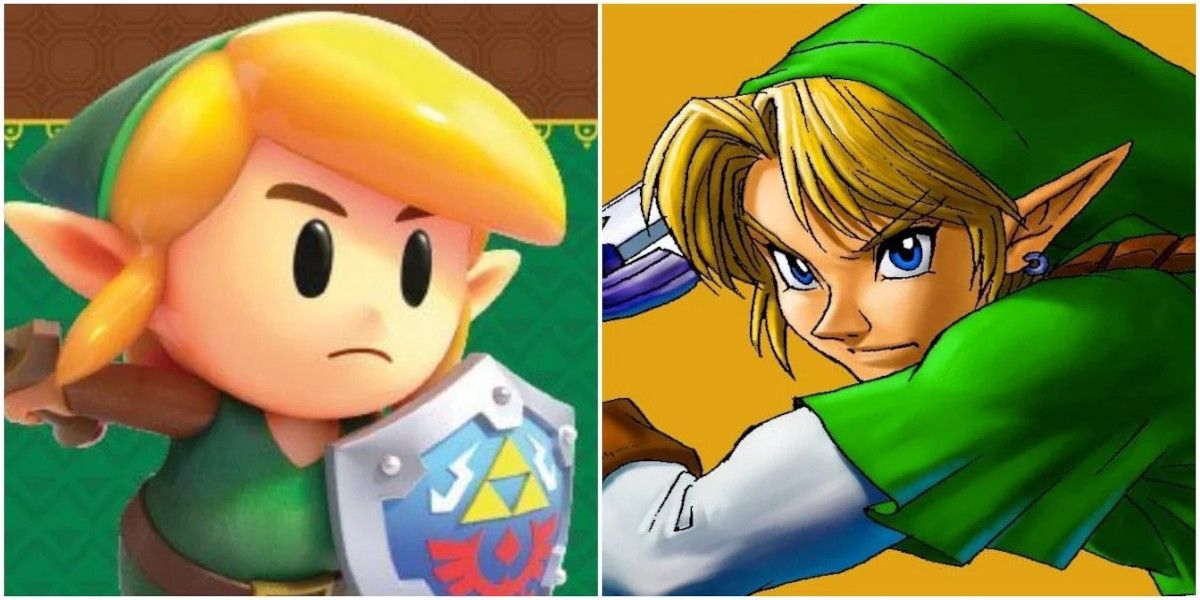Child and Adult Link Legend of Zelda