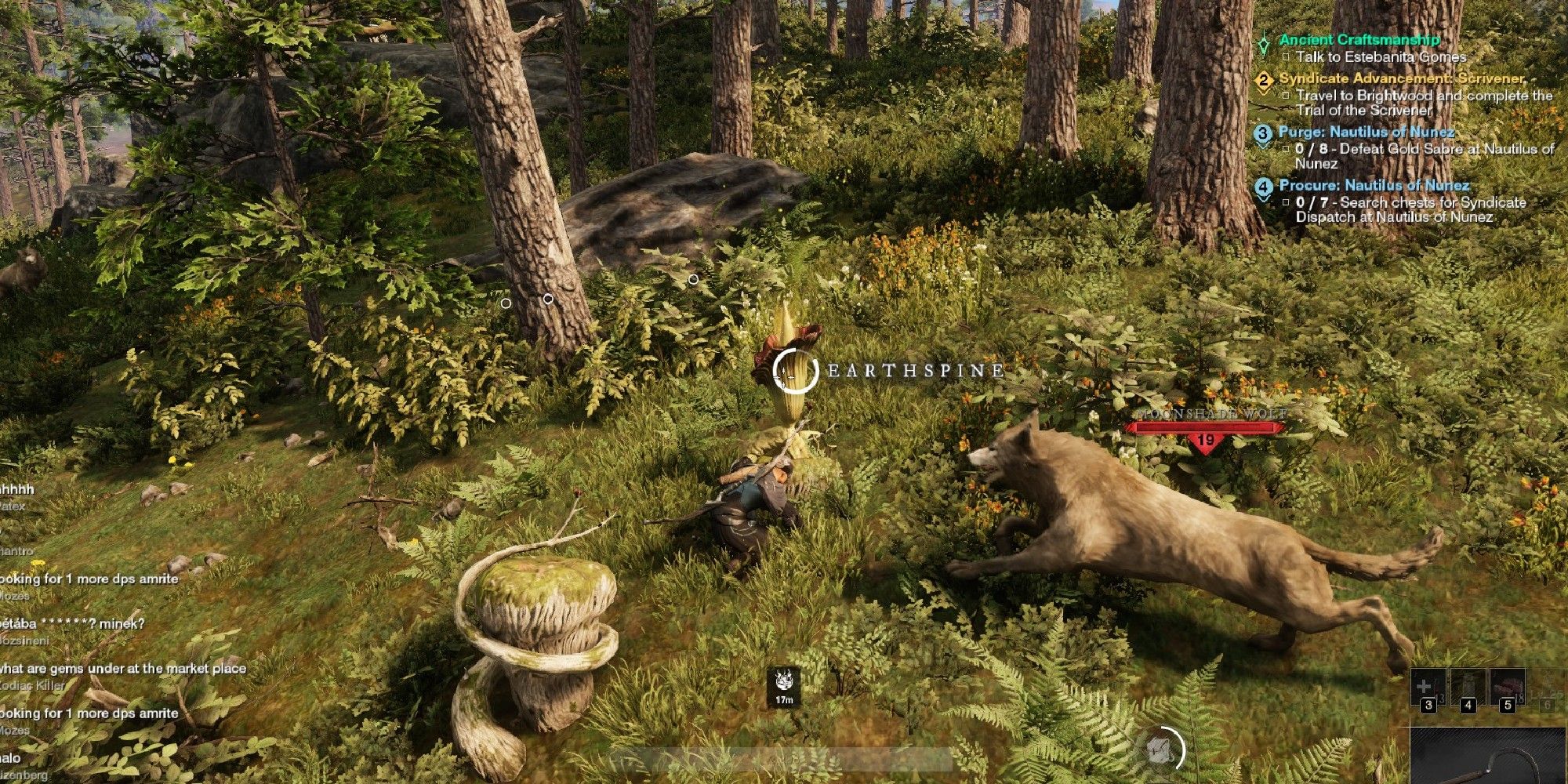 earthstpine new world arcana harvesting