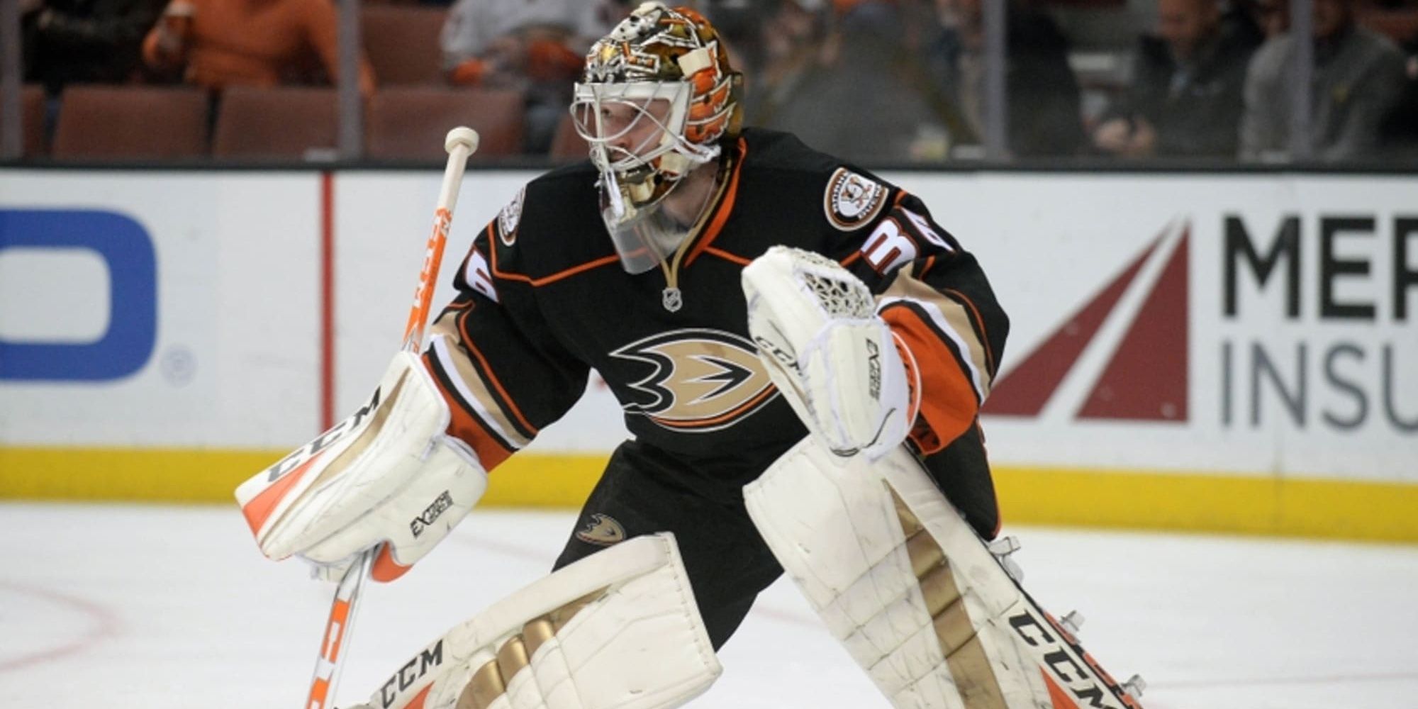 NHL 22 John Gibson real life