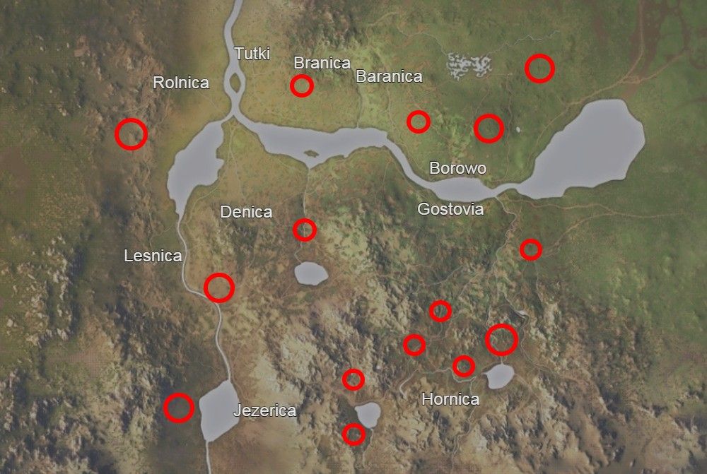wisent locations on map