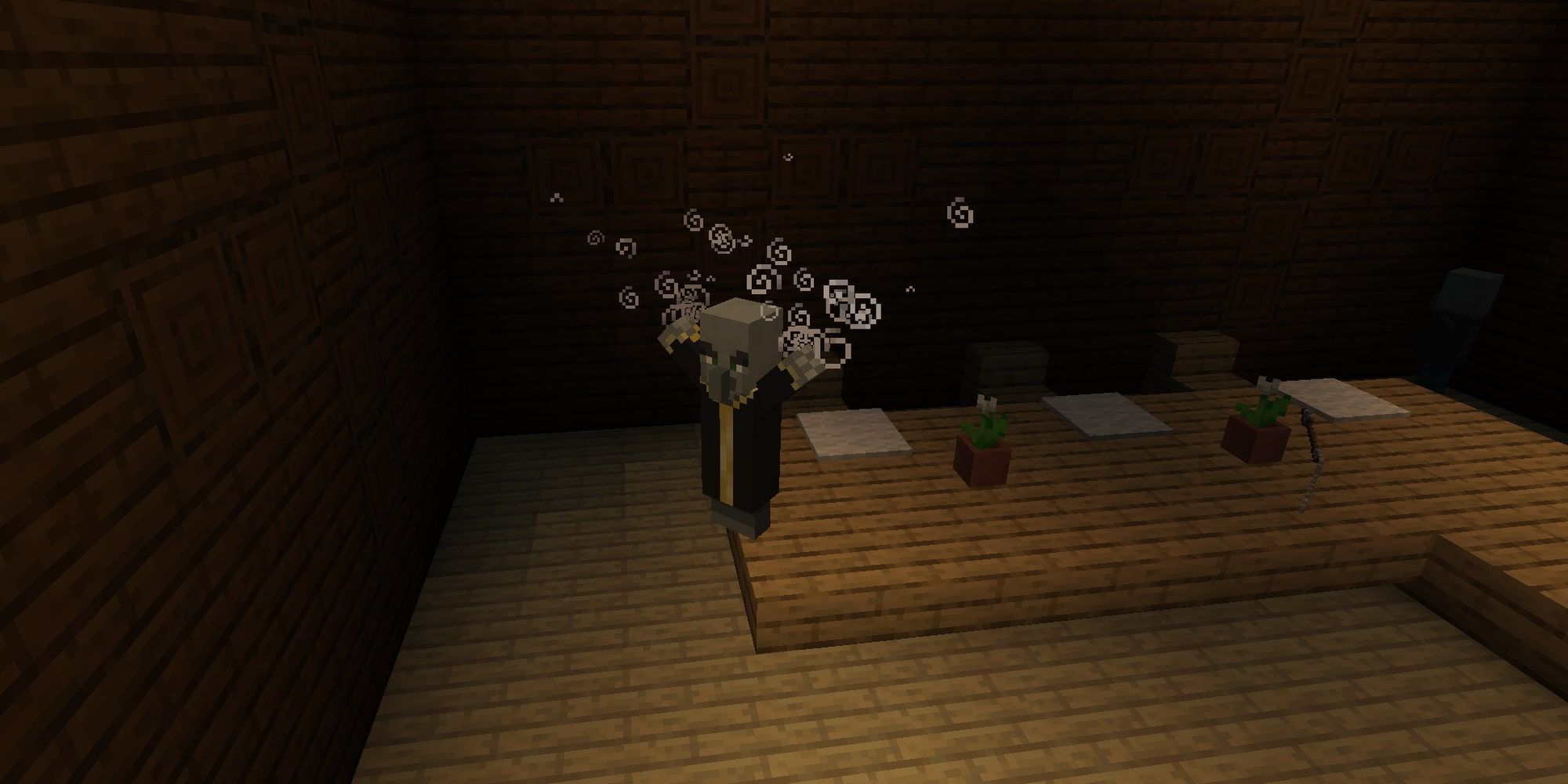 Minecraft Evoker Illager Woodland Mansions Raids Emeralds Totem of Undying