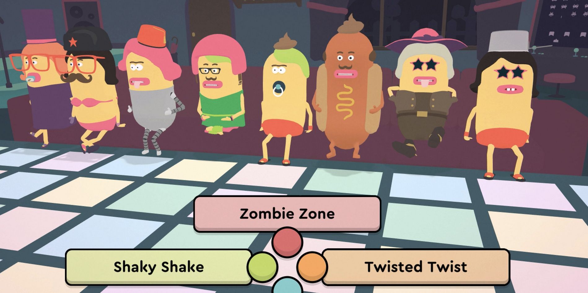 papa's quiz characters in dance session