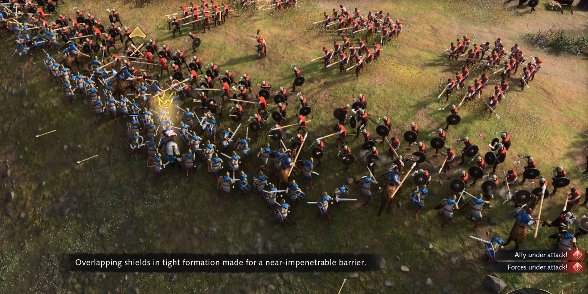 Age Of Empires IV: Two Armies Battling At Medieval Normandy