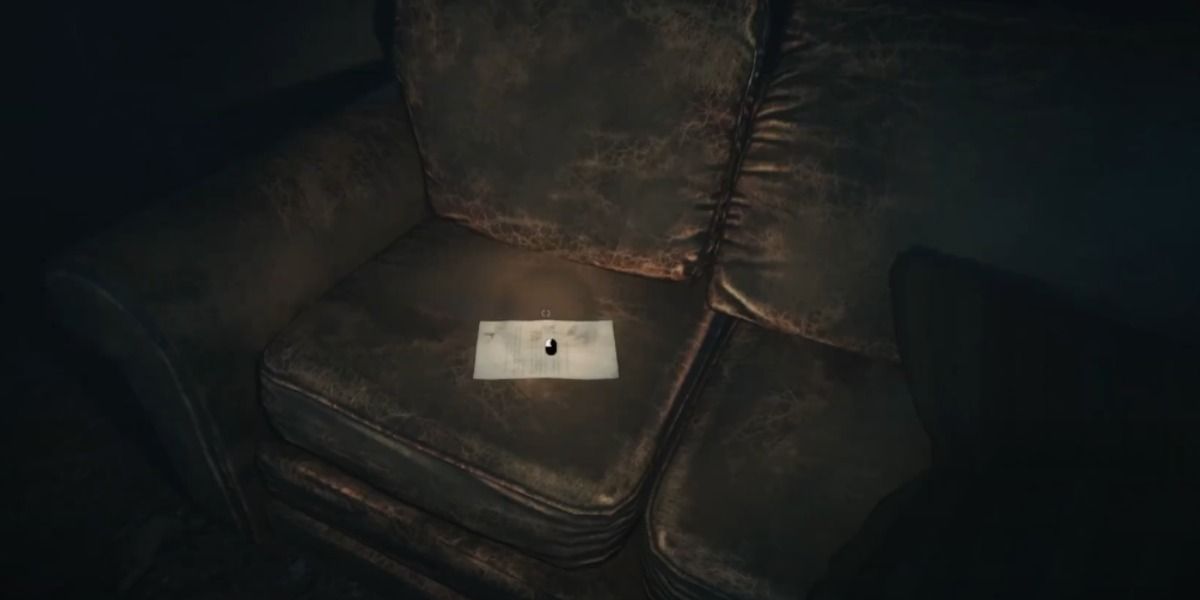 diary page lying on a couch