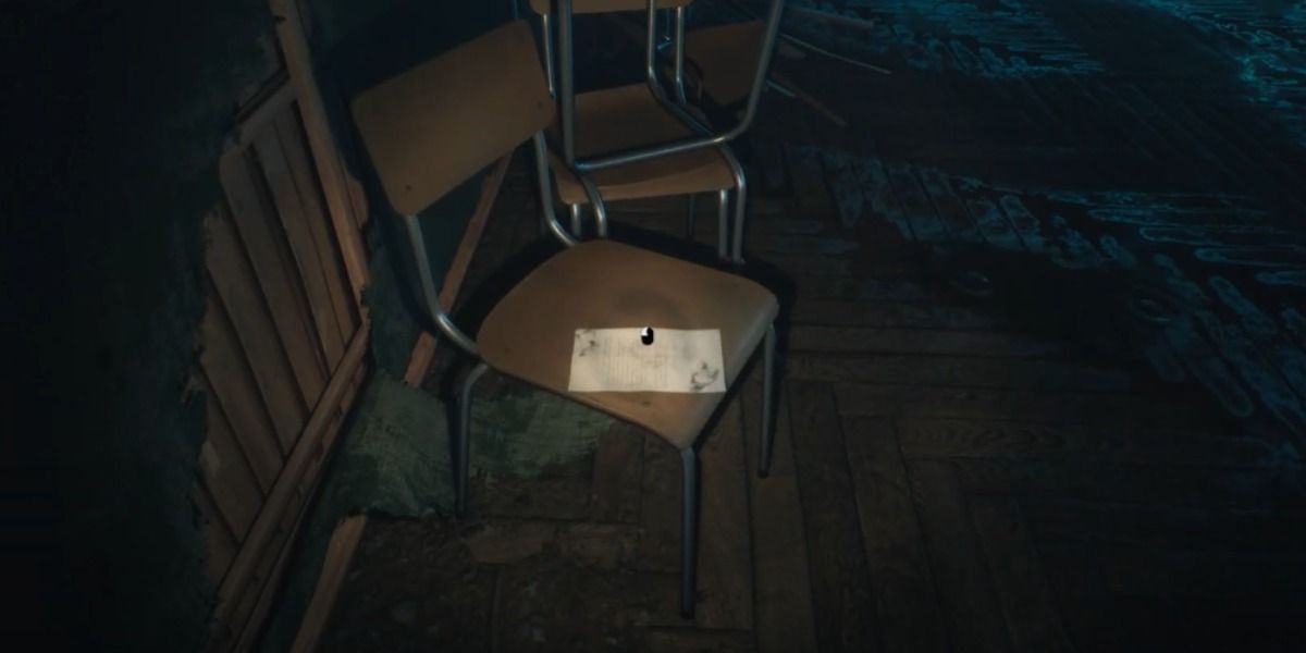 diary page lying on a chair