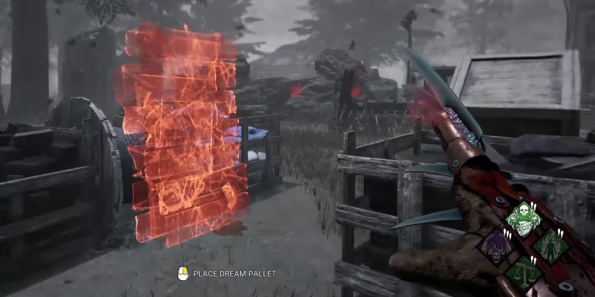 Dead By Daylight: Nightmare Killer Placing Dream Pallet Traps