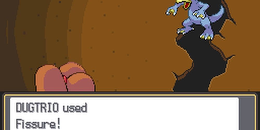 Pokemon Dugtrio Signature Move Fissure