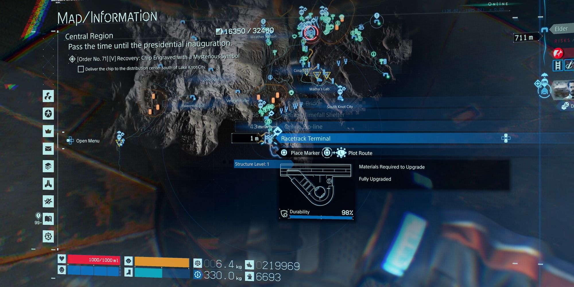 racetrack terminal location