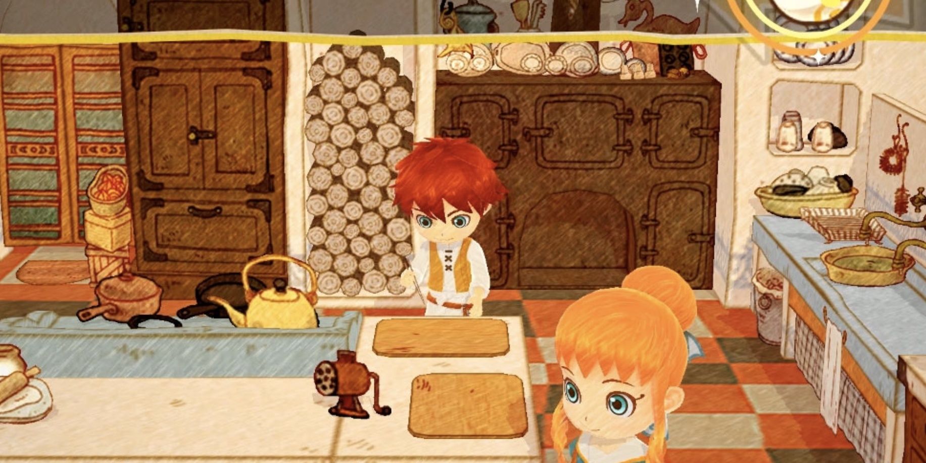 siblings in kitche in little dragon's cafe