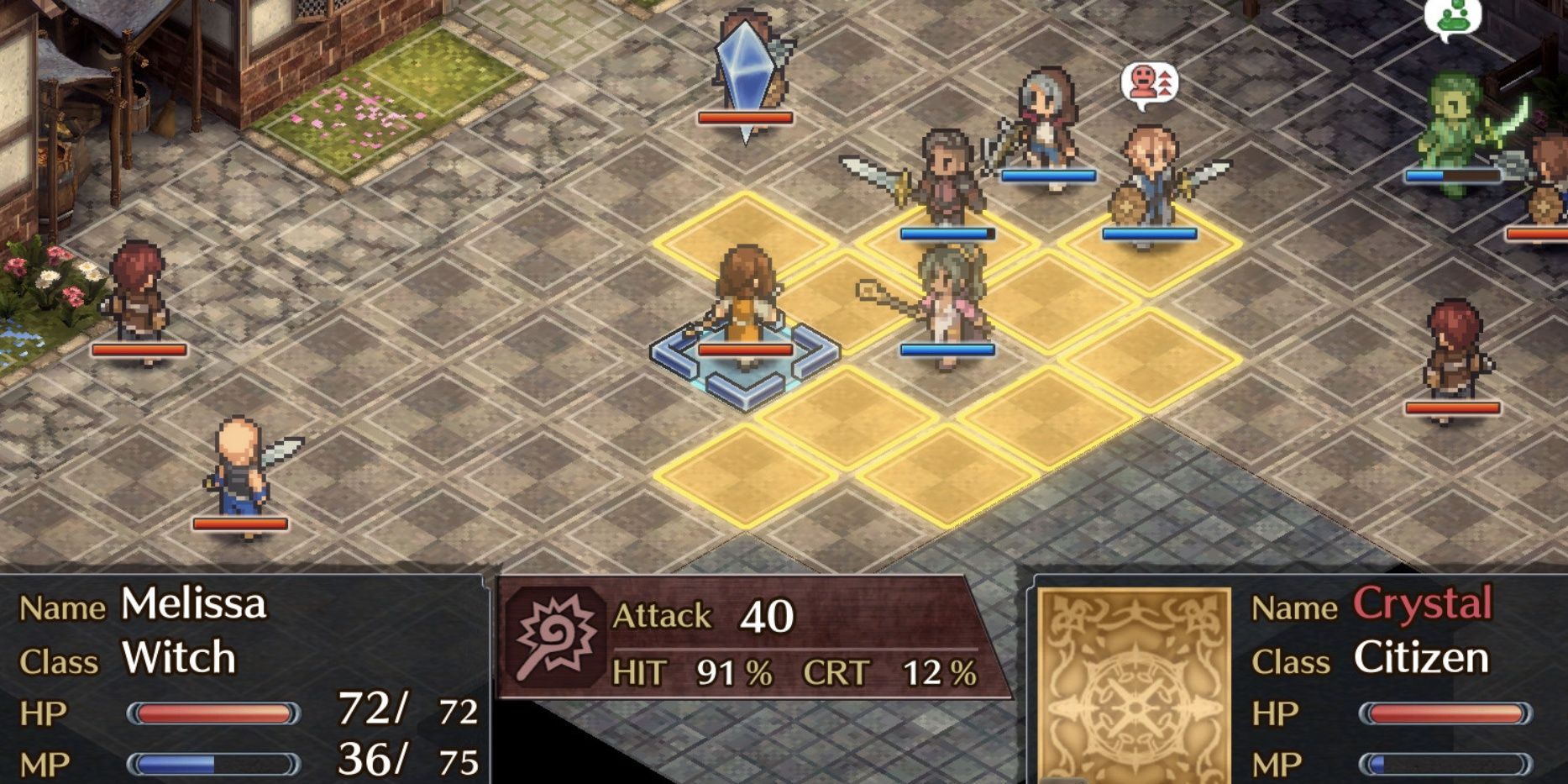 strategic battle in town in mercenaries blaze