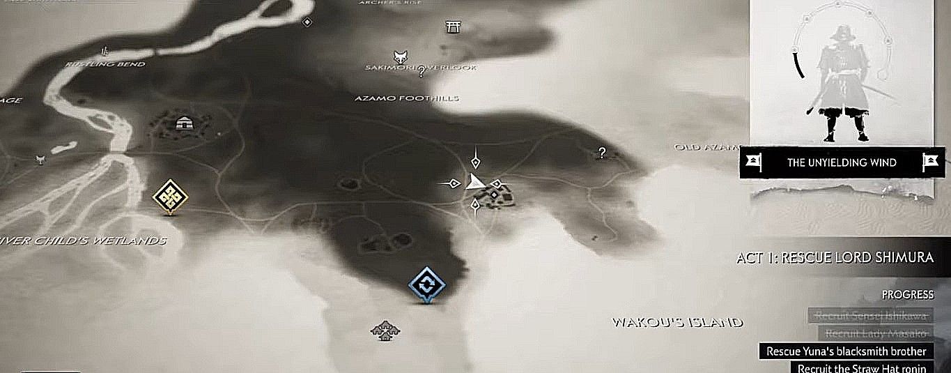 Map location of Mongol Artifact at Tangled Crossroads