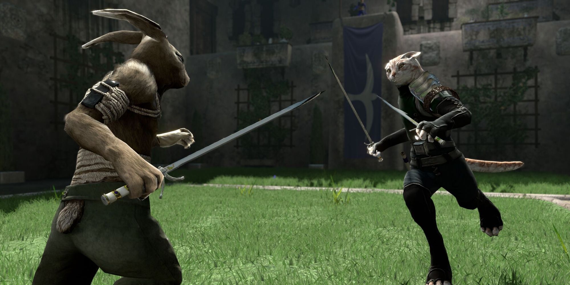 the main character fighting in overgrowth